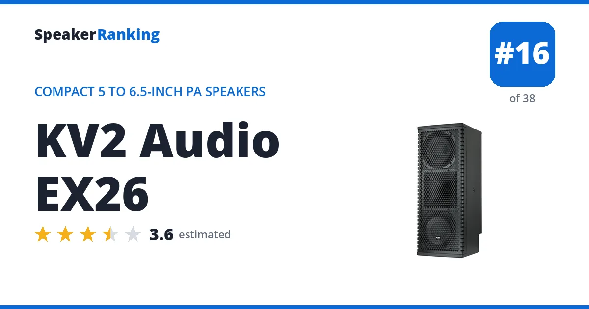 KV2 Audio EX26 ranking card