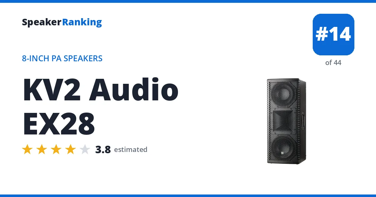 KV2 Audio EX28 ranking card