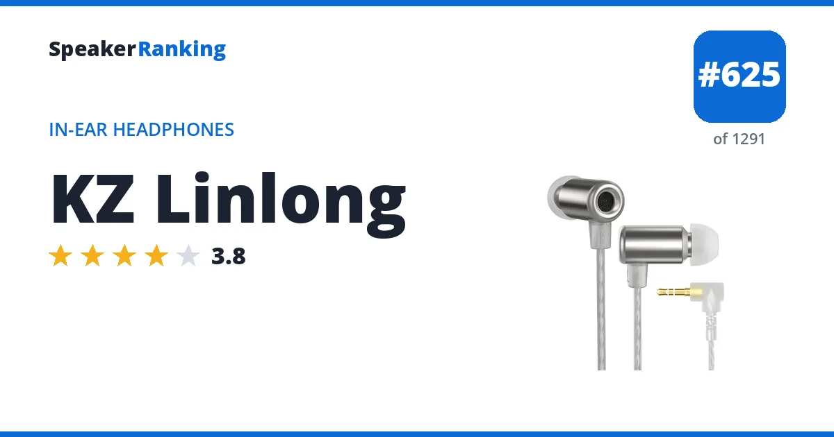 KZ Linlong - ranked #625 of 1291 In-Ear Headphones · Editor's rating 3.8/5
