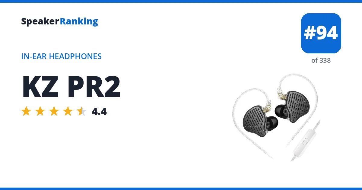 KZ PR2 - ranked #94 of 297 In-Ear Headphones · Editor's rating 4.4/5