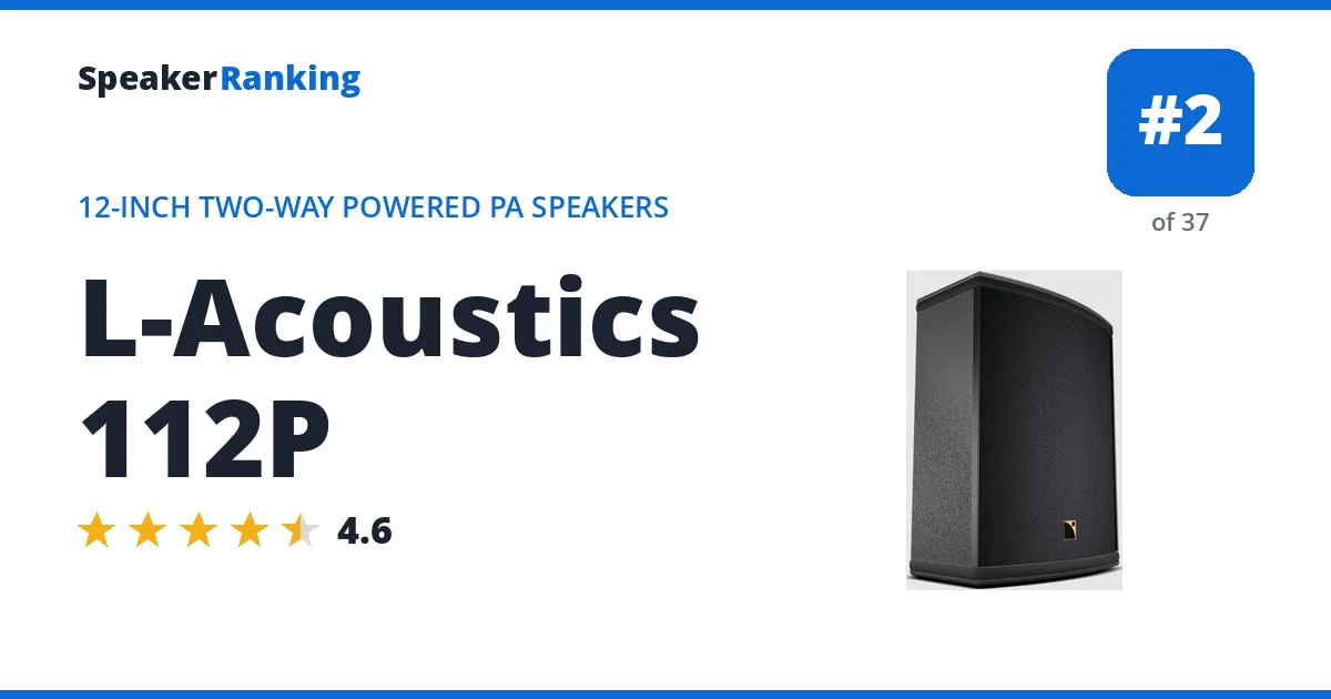 L-Acoustics 112P ranking card