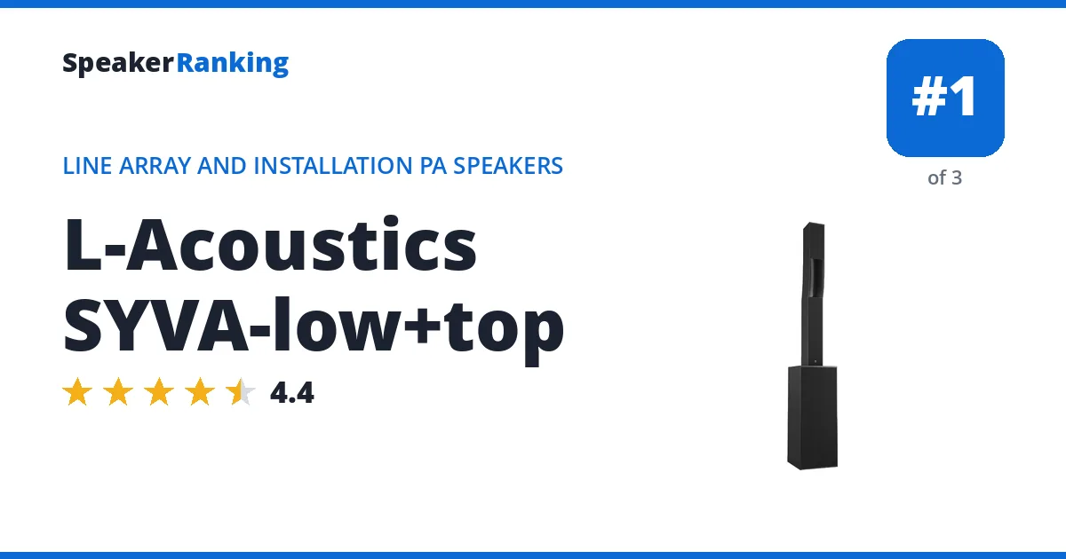 L-Acoustics SYVA-low+top ranking card