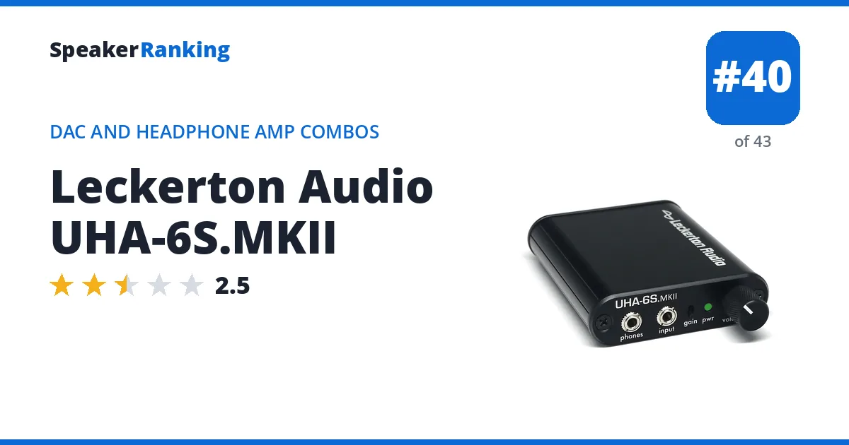 Leckerton Audio UHA-6S.MKII ranking card