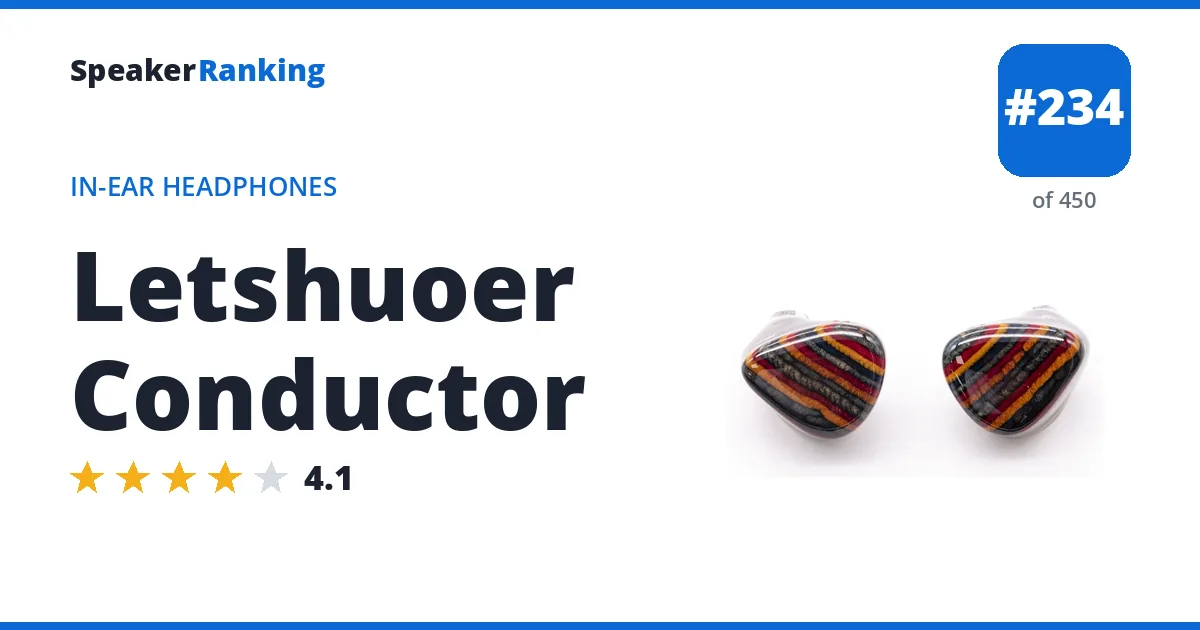 Letshuoer Conductor - ranked #234 of 450 In-Ear Headphones · Editor's rating 4.1/5