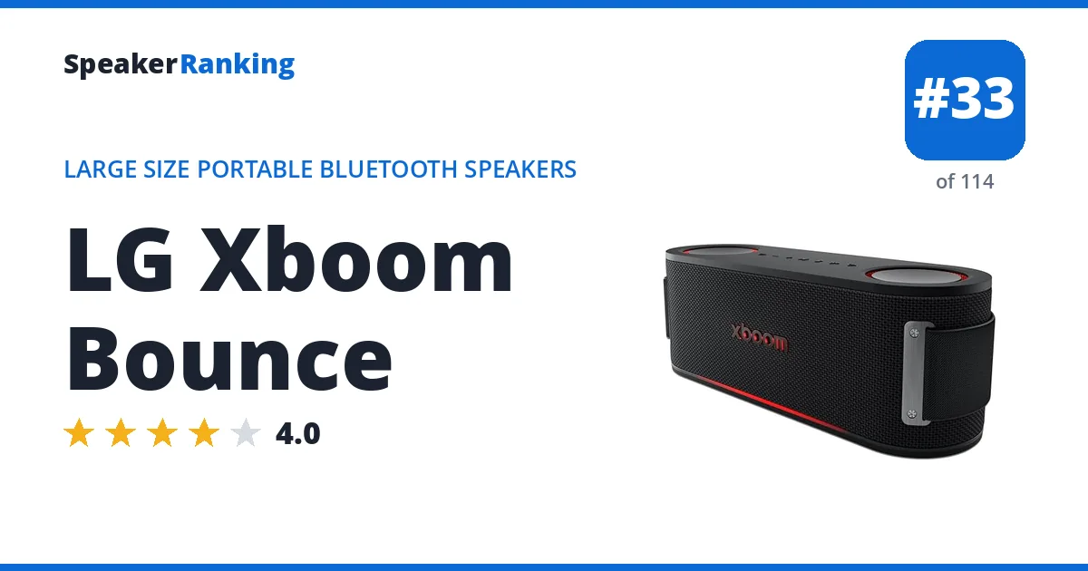 LG Xboom Bounce ranking card
