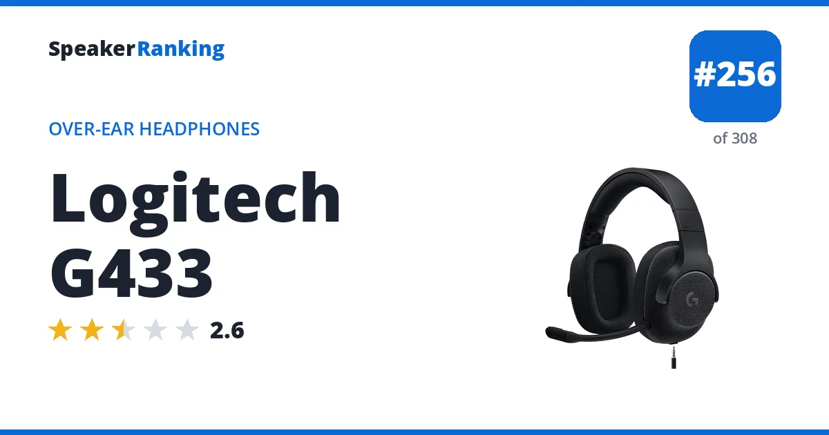 Logitech G433 ranking card