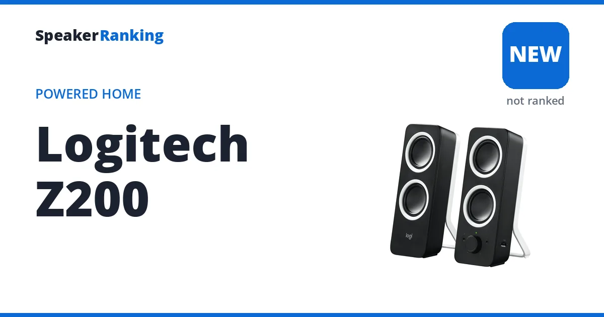 Logitech Z200 ranking card