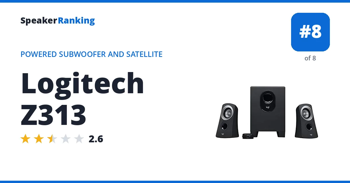 Logitech Z313 ranking card