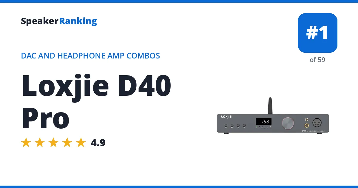 Loxjie D40 Pro - ranked #1 of 59 DAC and Headphone Amp Combos · Editor's rating 4.9/5
