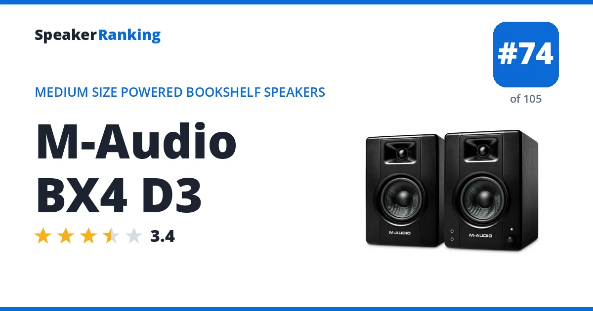 M-Audio BX4 D3 ranking card