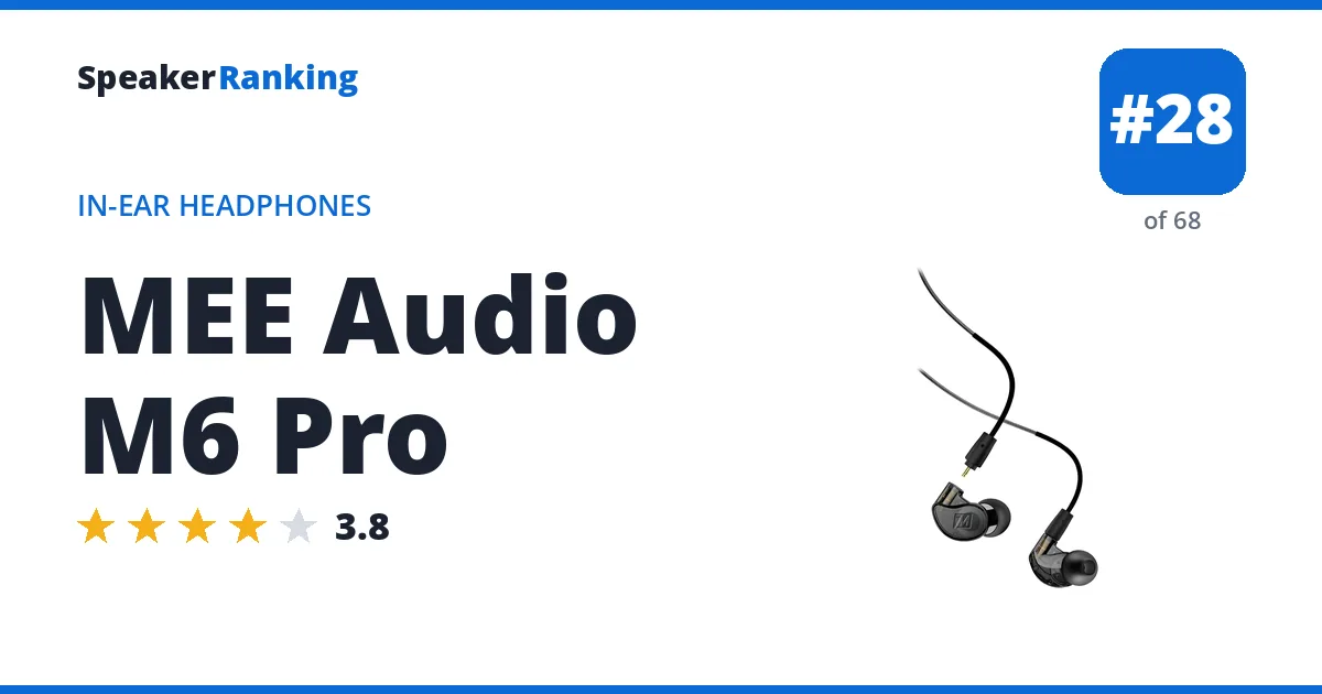 MEE Audio M6 Pro ranking card