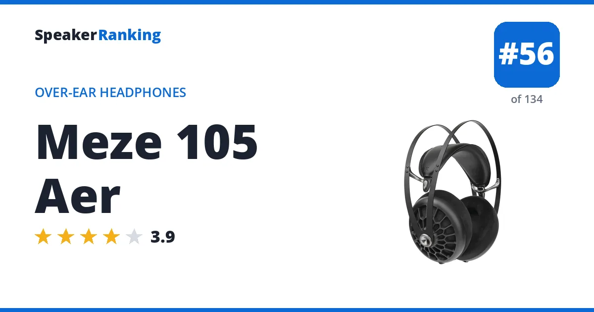 Meze 105 Aer ranking card