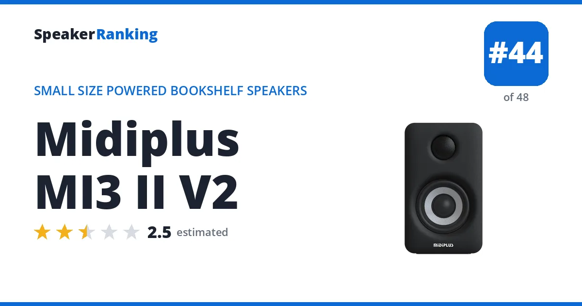 Midiplus MI3 II V2 ranking card