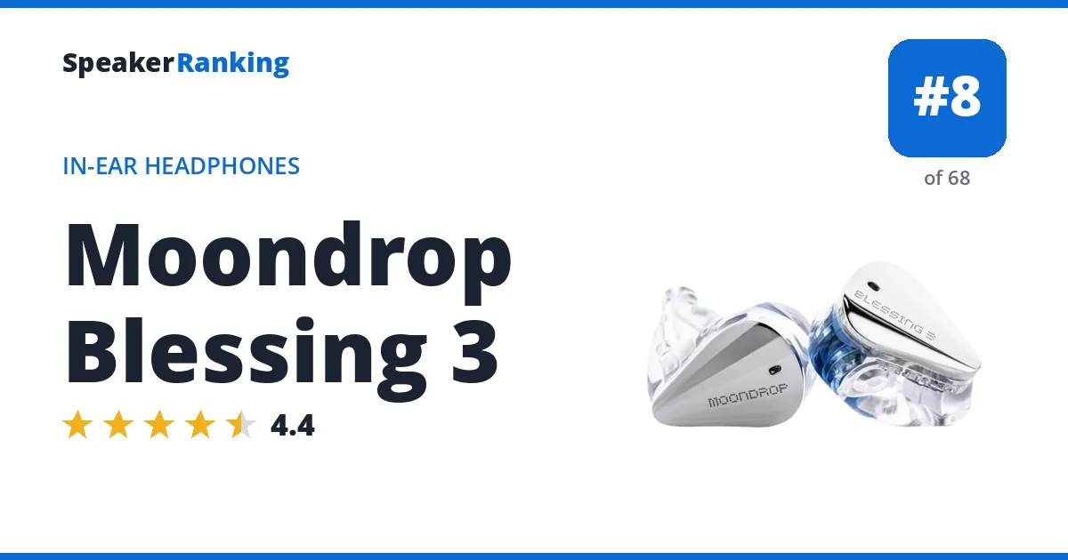 Moondrop Blessing 3 ranking card