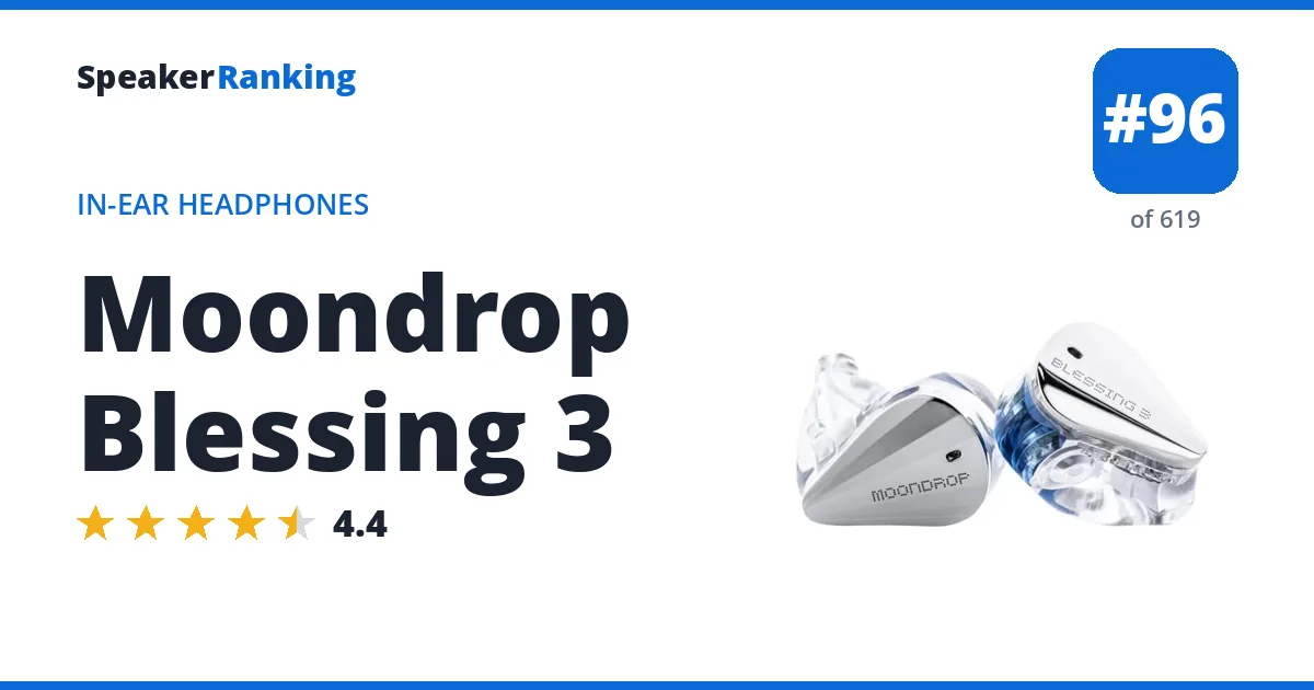 Moondrop Blessing 3 ranking card