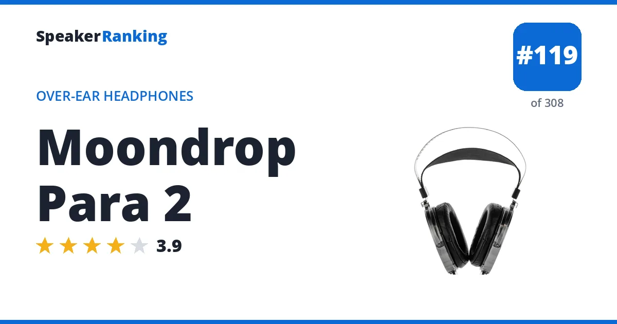 Moondrop Para 2 ranking card
