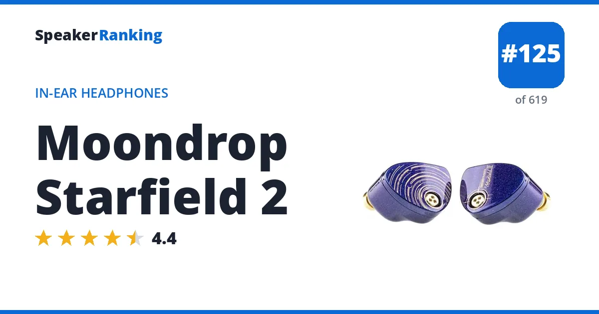 Moondrop Starfield 2 ranking card