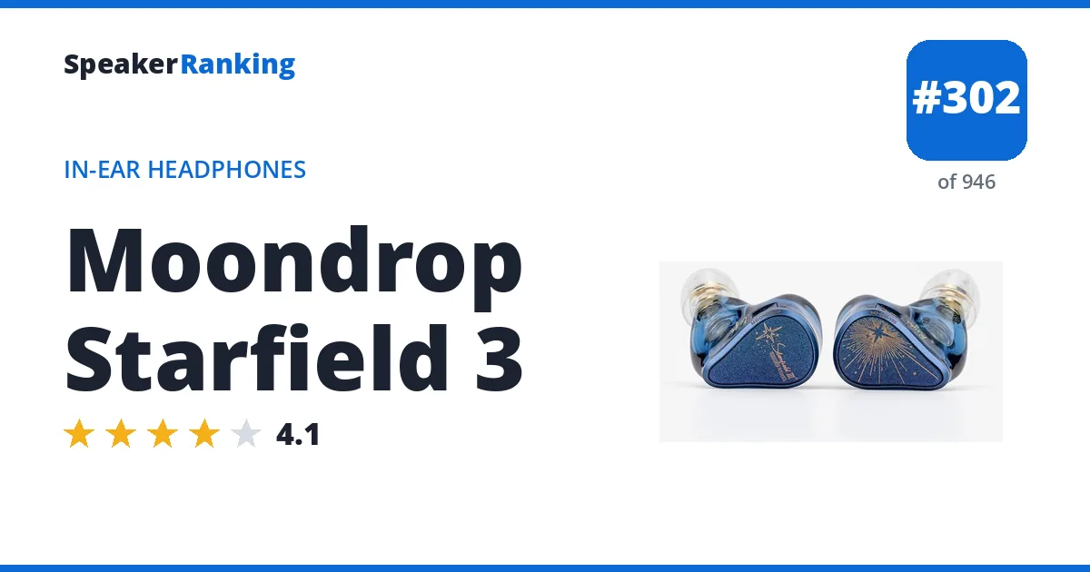 Moondrop Starfield 3 ranking card
