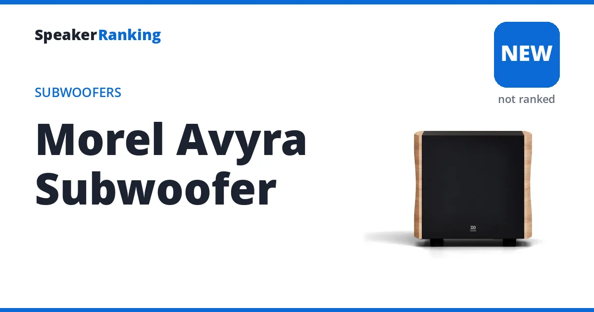Morel Avyra Subwoofer, not yet ranked