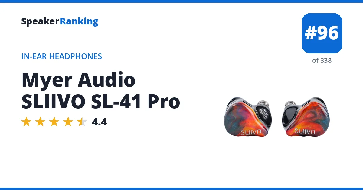 Myer Audio SLIIVO SL-41 Pro ranking card