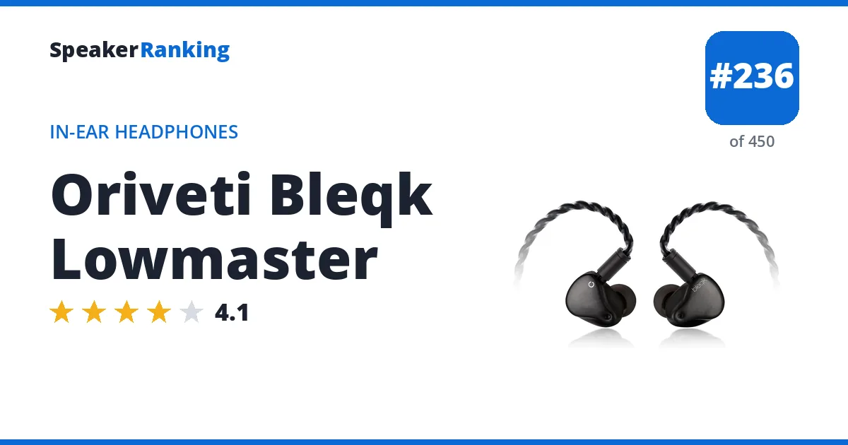 Oriveti Bleqk Lowmaster ranking card