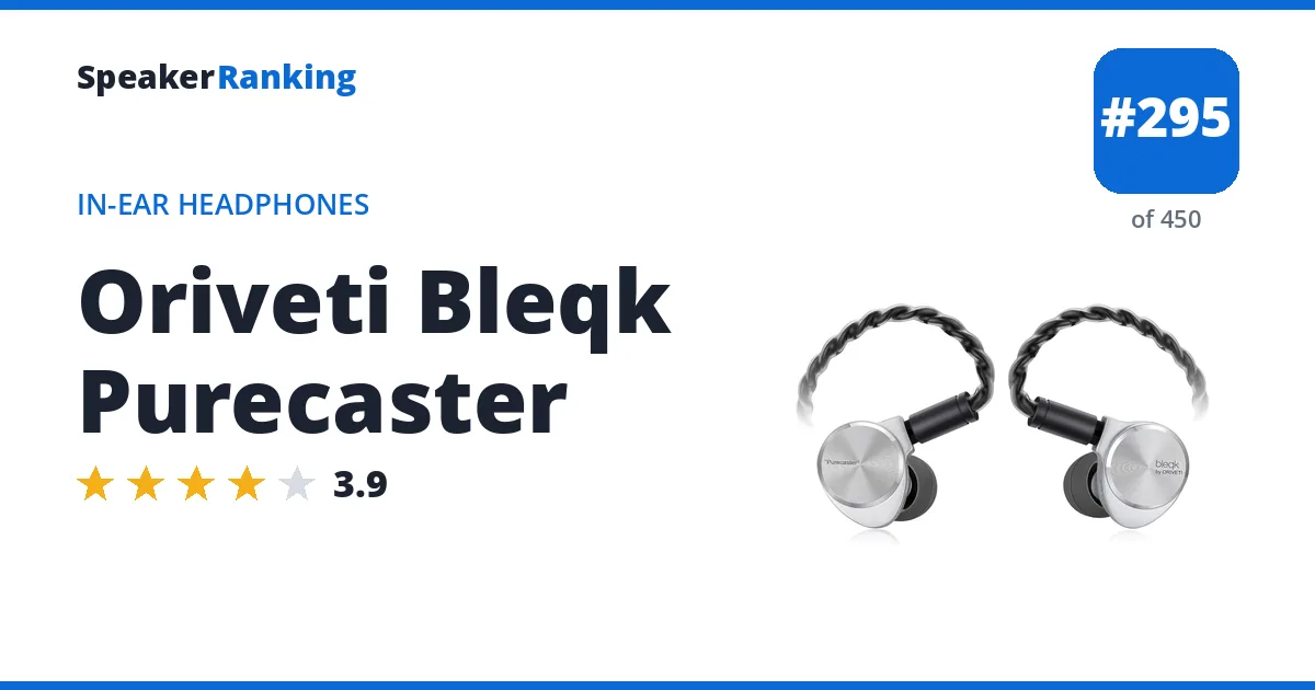 Oriveti Bleqk Purecaster ranking card
