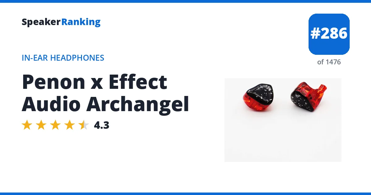 Penon x Effect Audio Archangel - ranked #267 of 1448 In-Ear Headphones · Editor's rating 4.3/5