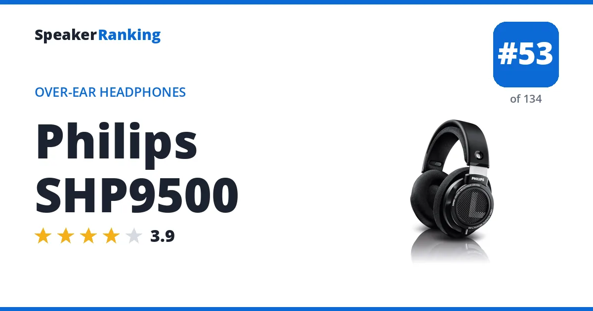Philips SHP9500 ranking card