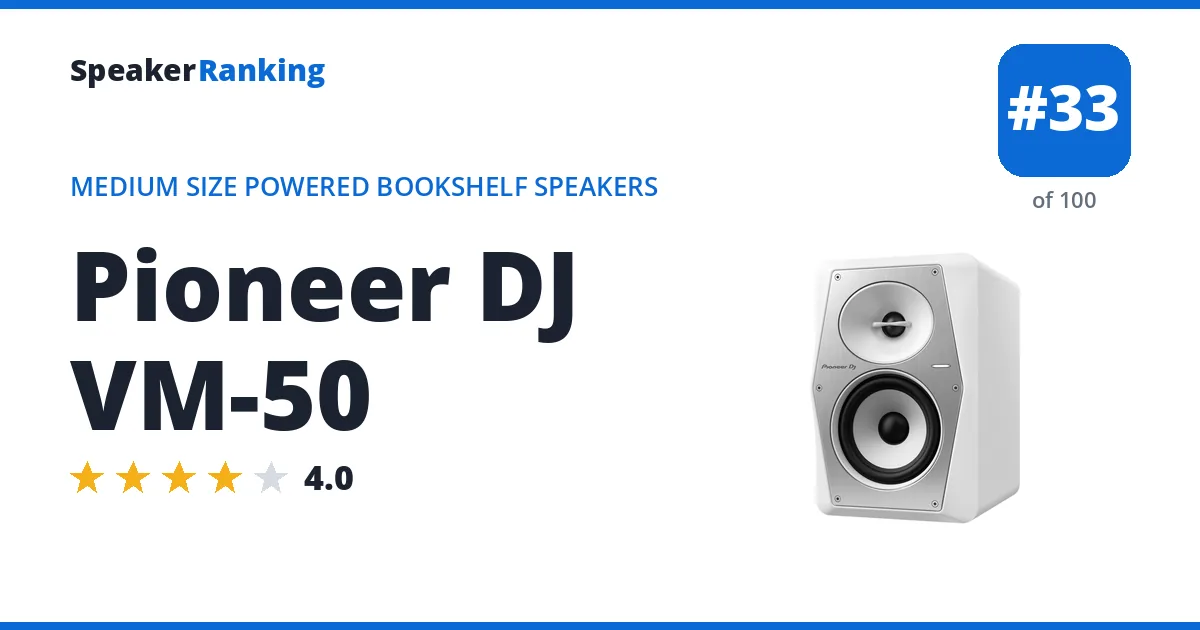 Pioneer DJ VM-50 ranking card