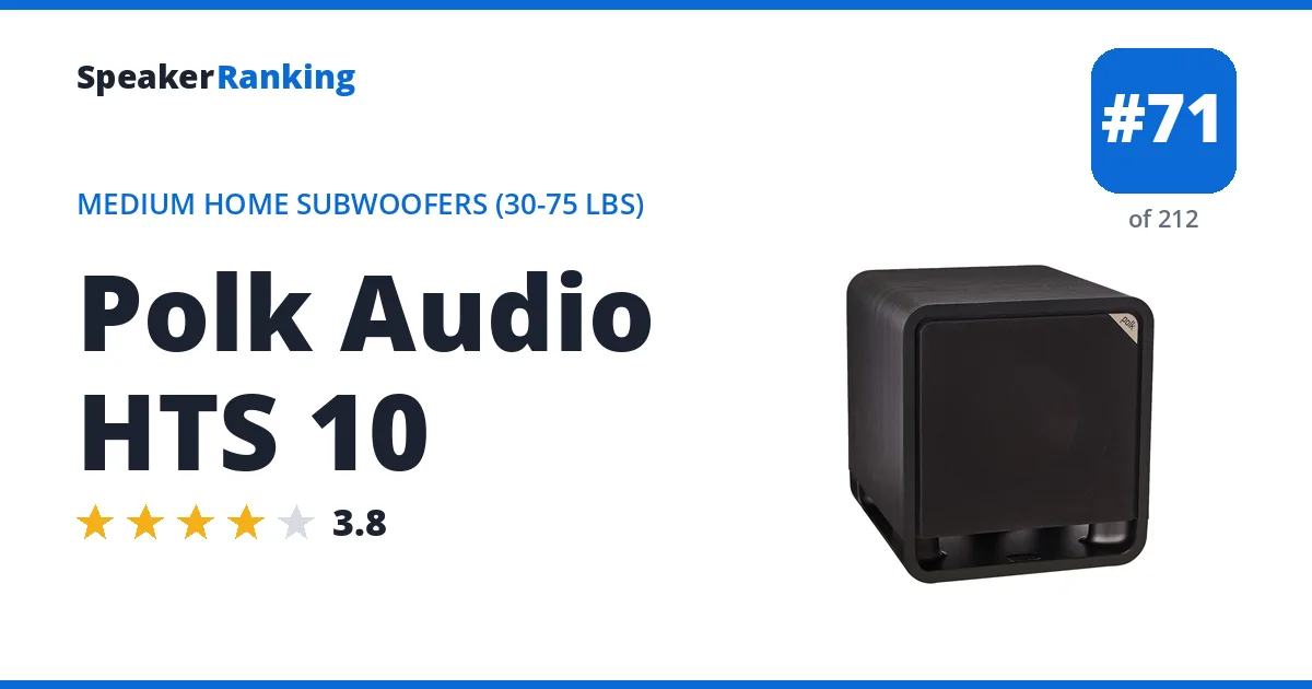 Polk Audio HTS 10 ranking card