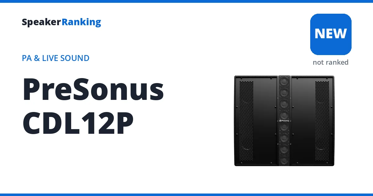 PreSonus CDL12P, not yet ranked