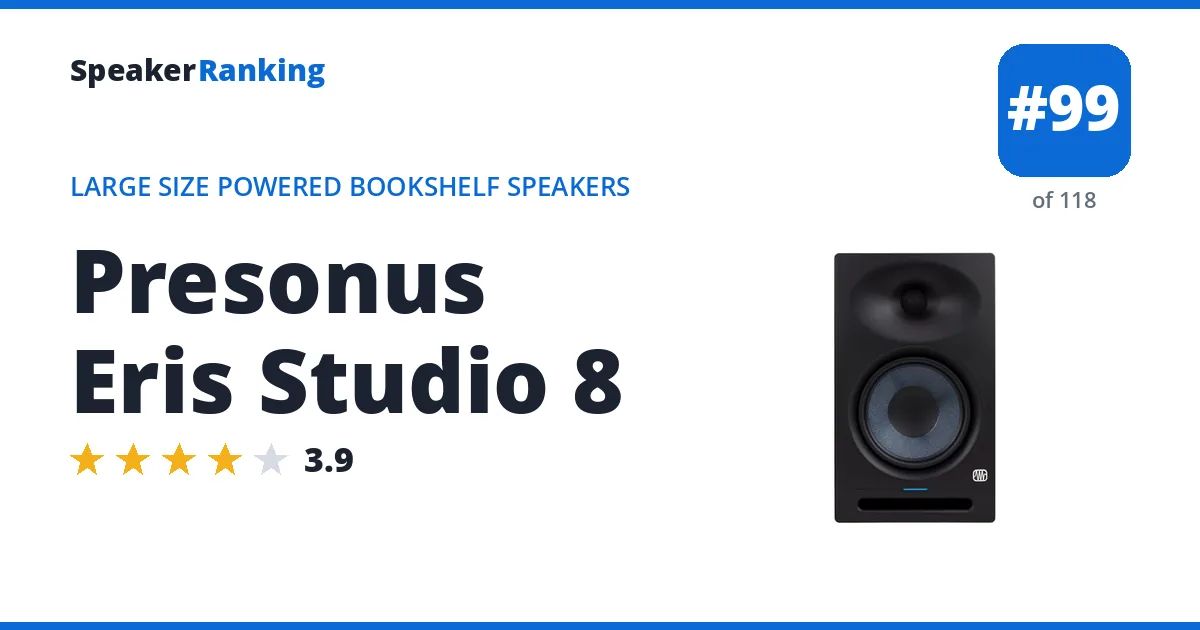 Presonus Eris Studio 8 ranking card
