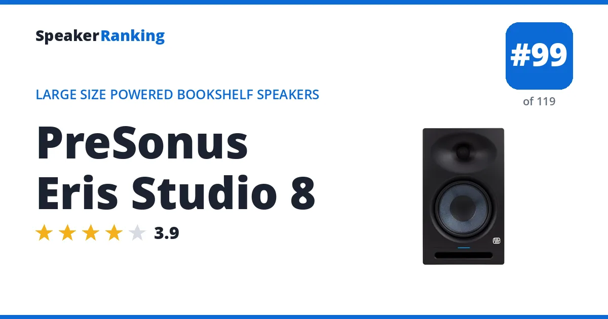 PreSonus Eris Studio 8 ranking card