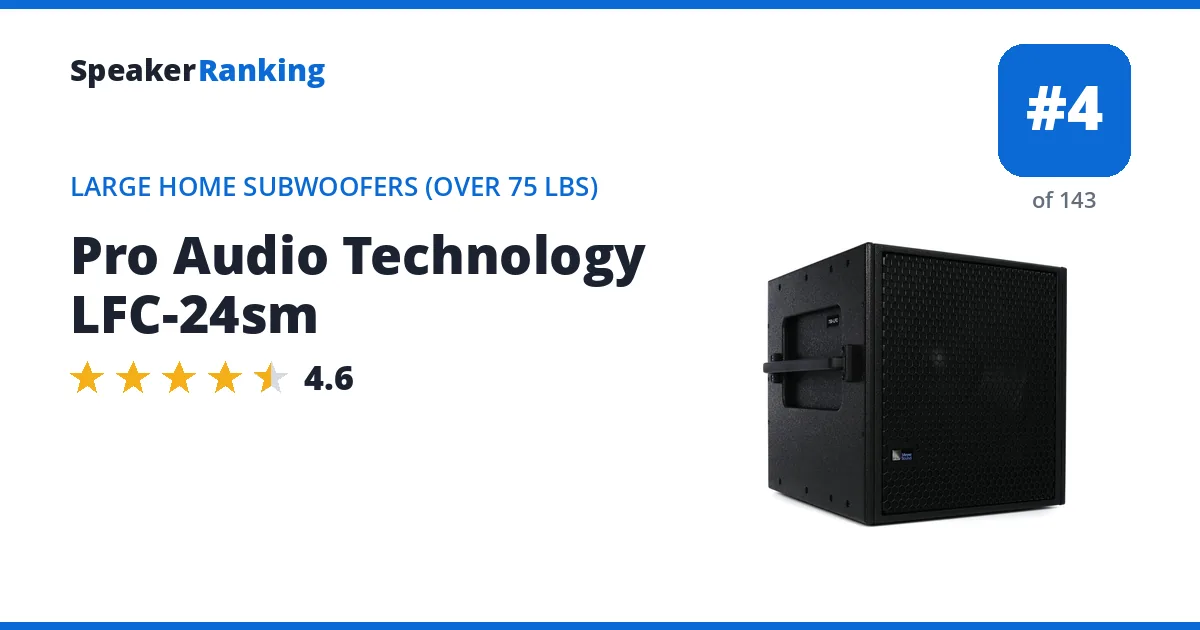 Pro Audio Technology LFC-24sm ranking card
