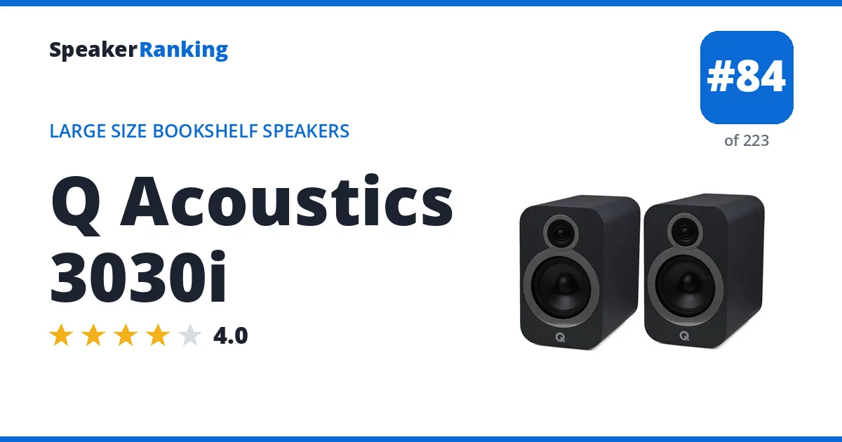 Q Acoustics 3030i ranking card