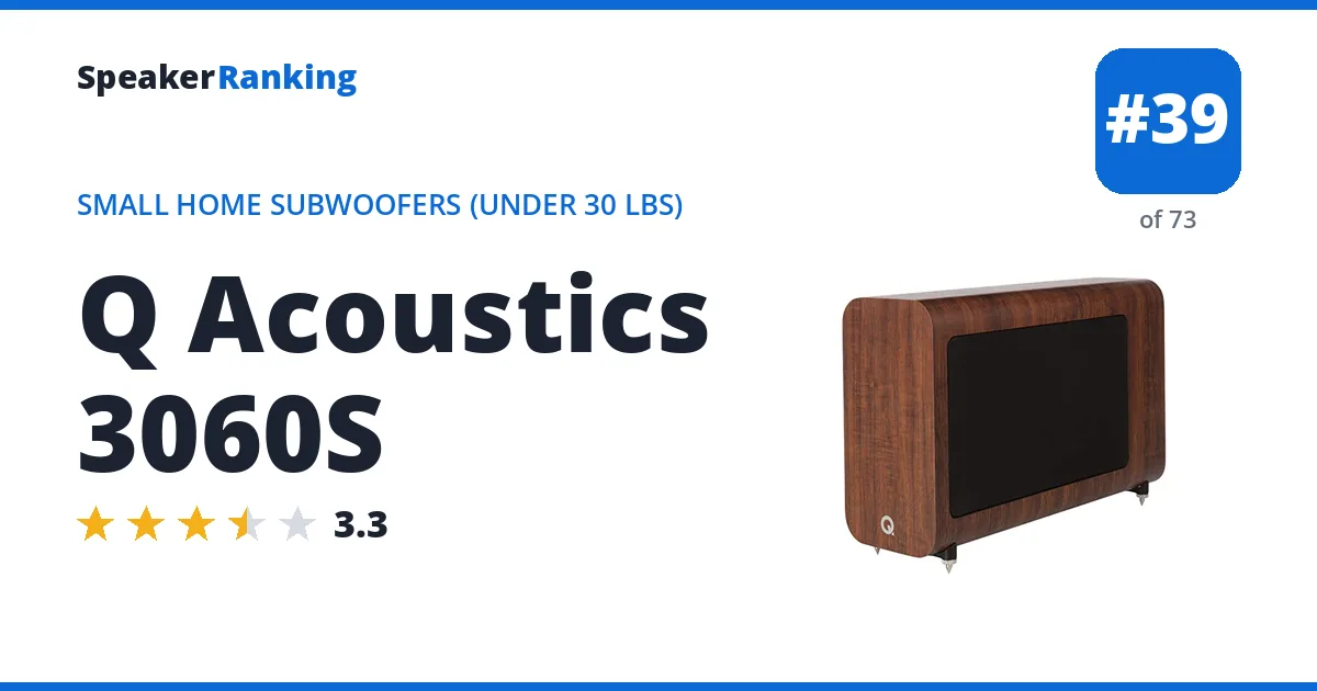 Q Acoustics 3060S ranking card