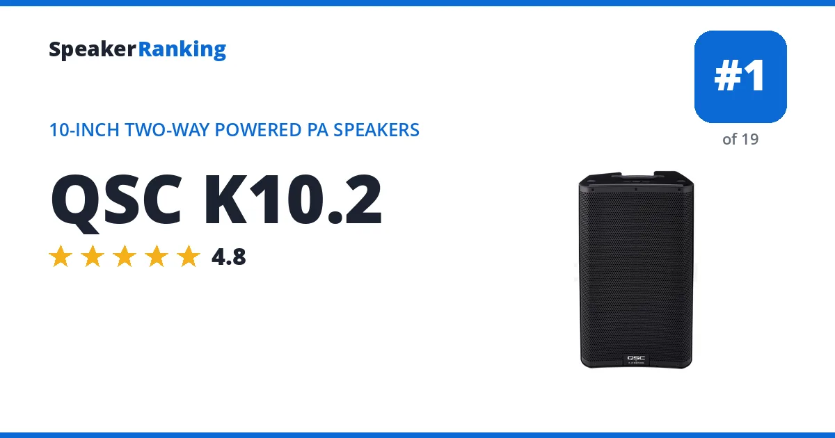 QSC K10.2 ranking card