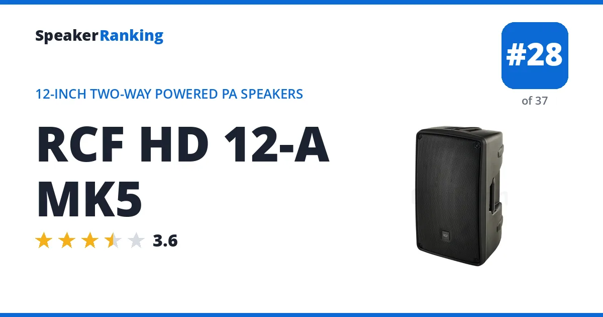 RCF HD 12-A MK5 ranking card
