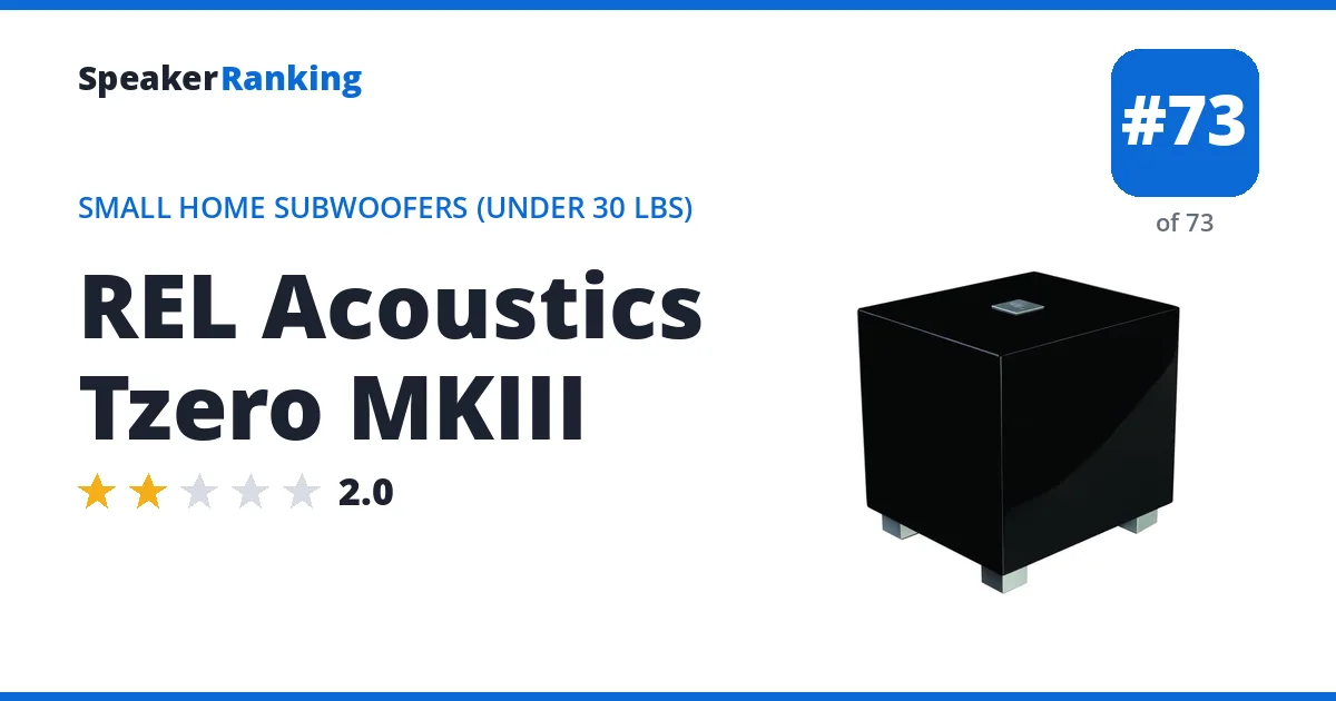 REL Acoustics Tzero MKIII ranking card