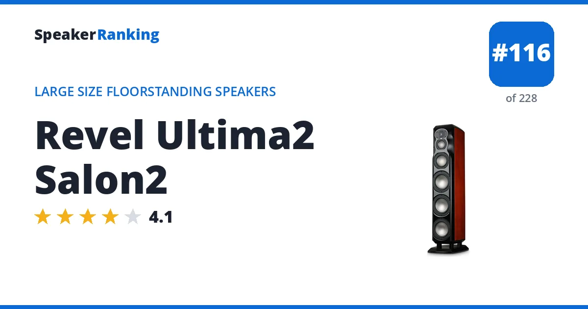 Revel Ultima2 Salon2 ranking card