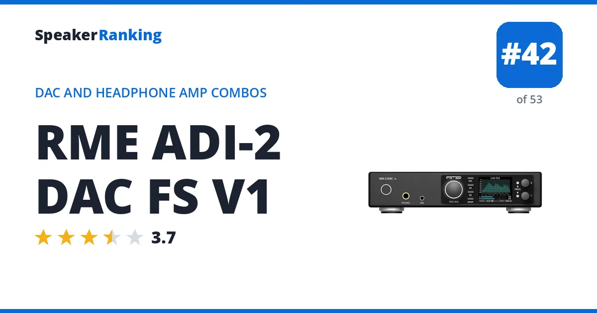 RME ADI-2 DAC FS V1 ranking card