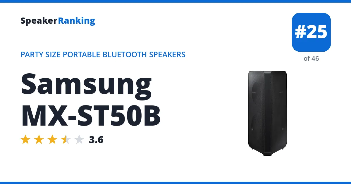 Samsung MX-ST50B ranking card