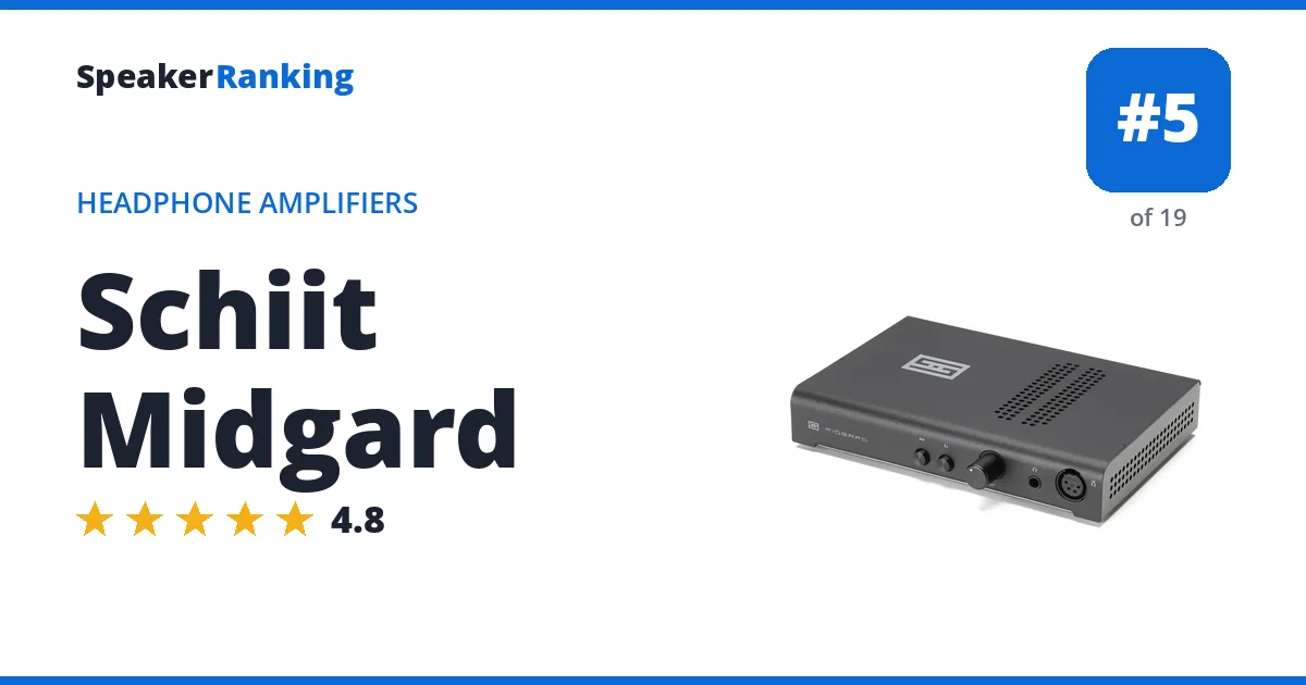 Schiit Midgard - ranked #5 of 19 Headphone Amplifiers · Editor's rating 4.8/5