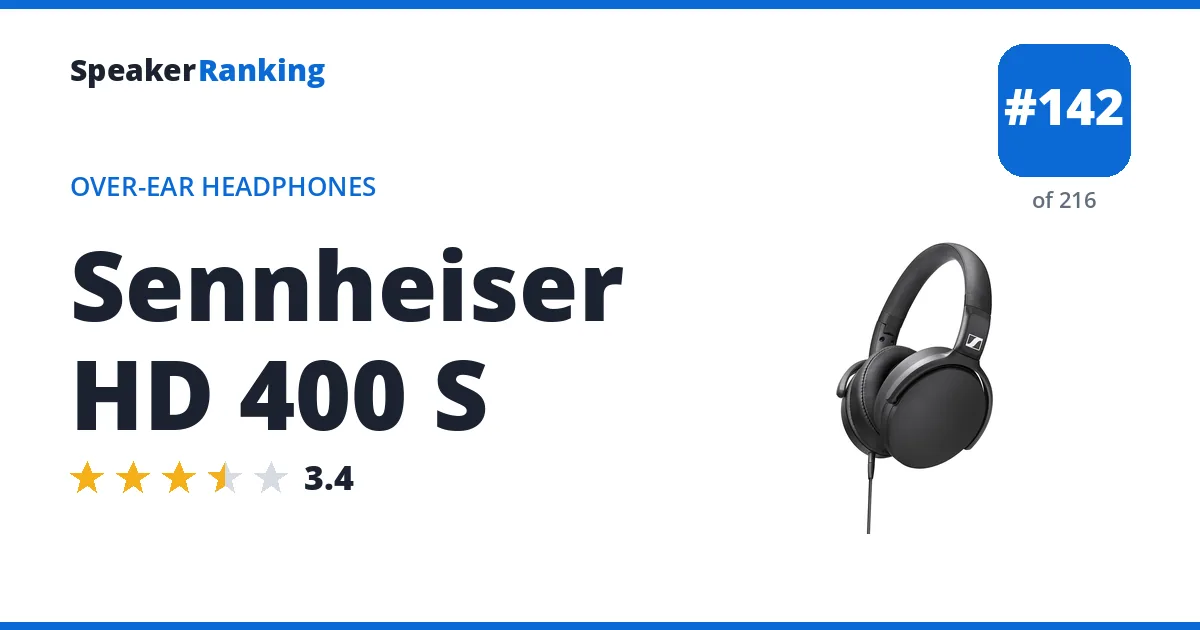 Sennheiser HD 400 S ranking card
