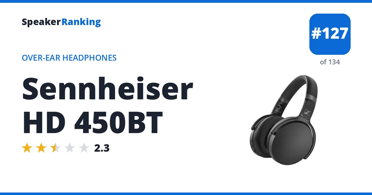 Sennheiser HD 450BT ranking card