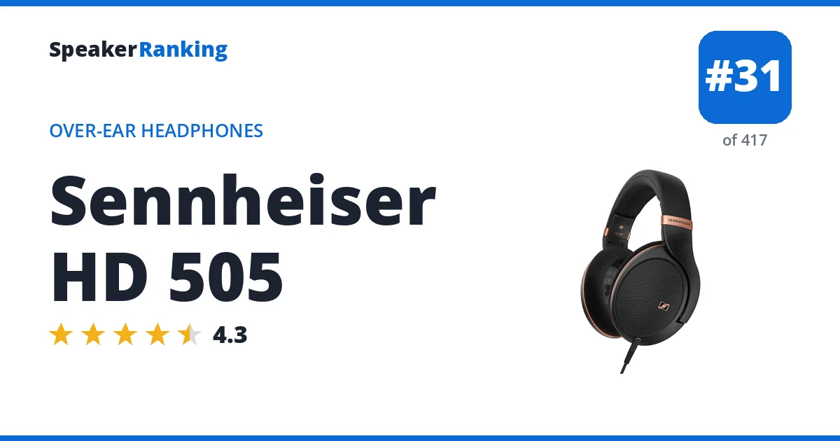 Sennheiser HD 505 ranking card