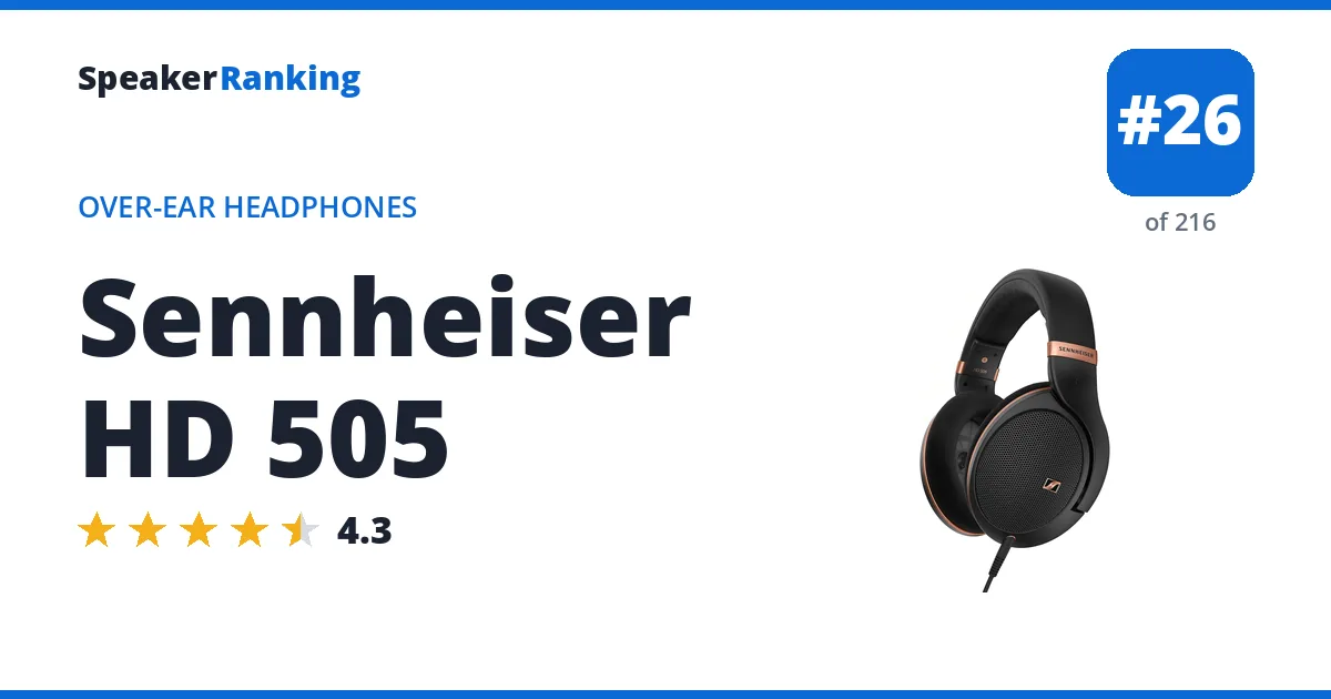 Sennheiser HD 505 ranking card