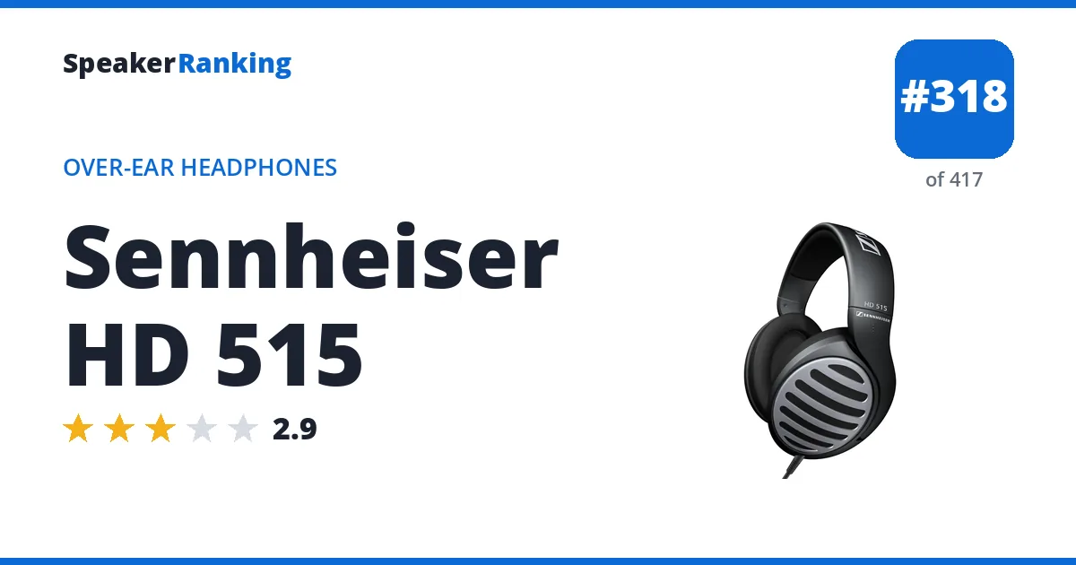 Sennheiser HD 515 ranking card