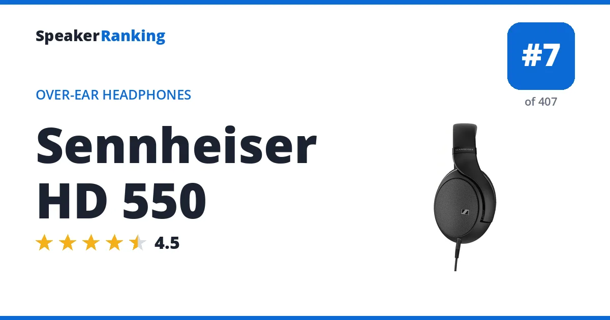 Sennheiser HD 550 ranking card