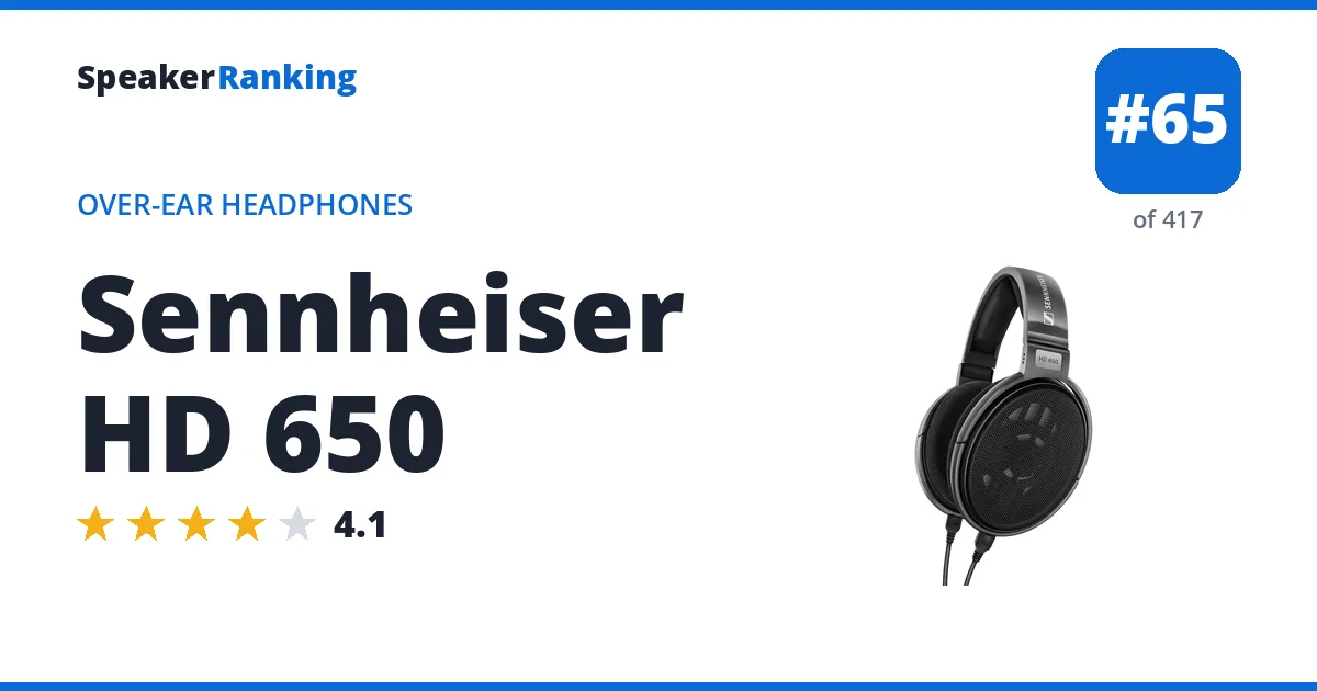 Sennheiser HD 650 ranking card